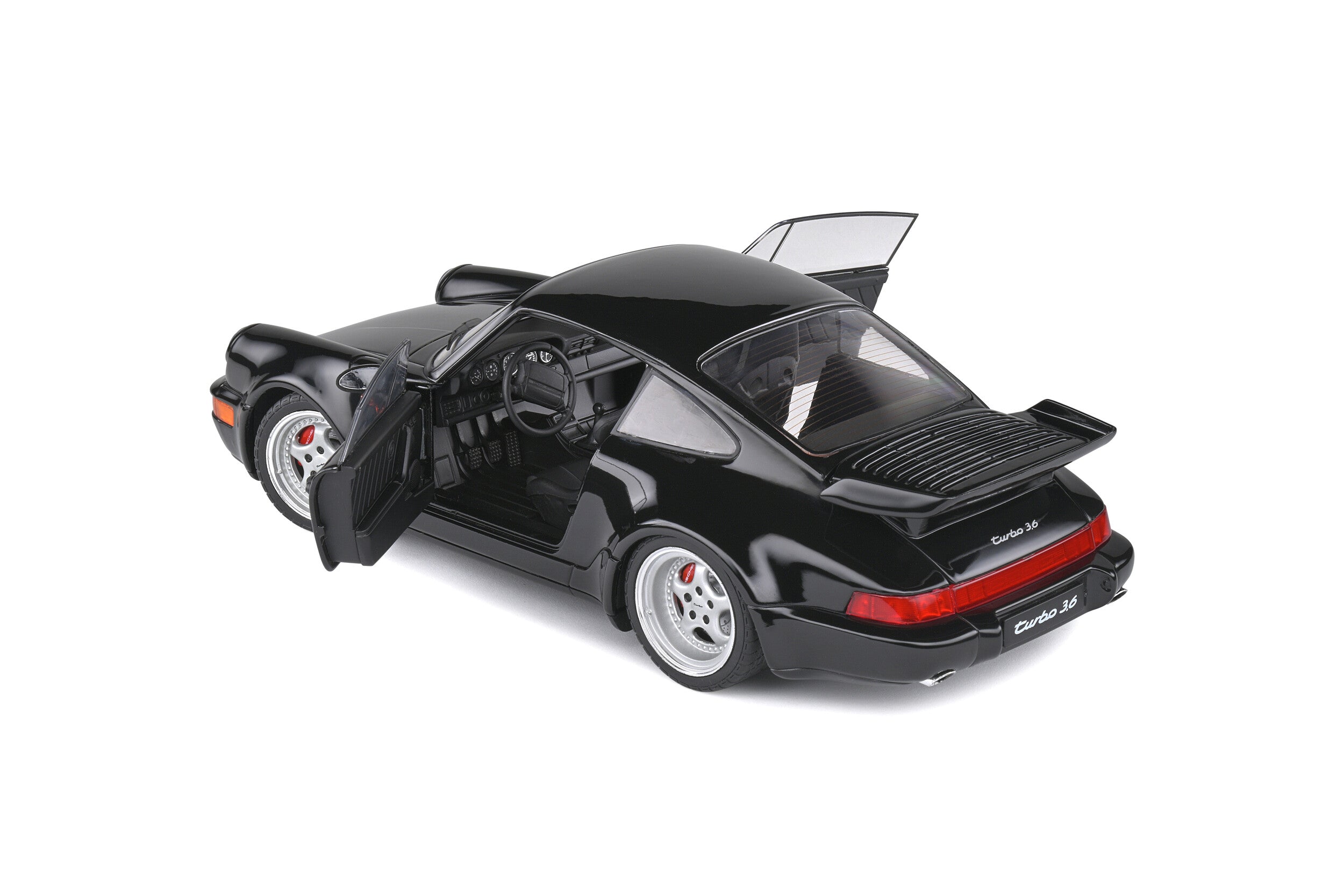 ミニカー Solid PORSCHE 911 TURBO 3.6 1993 1/18 Preorder] SOLIDO 1:18 Porsche 911 (964) Turbo 3.6 Black 1993