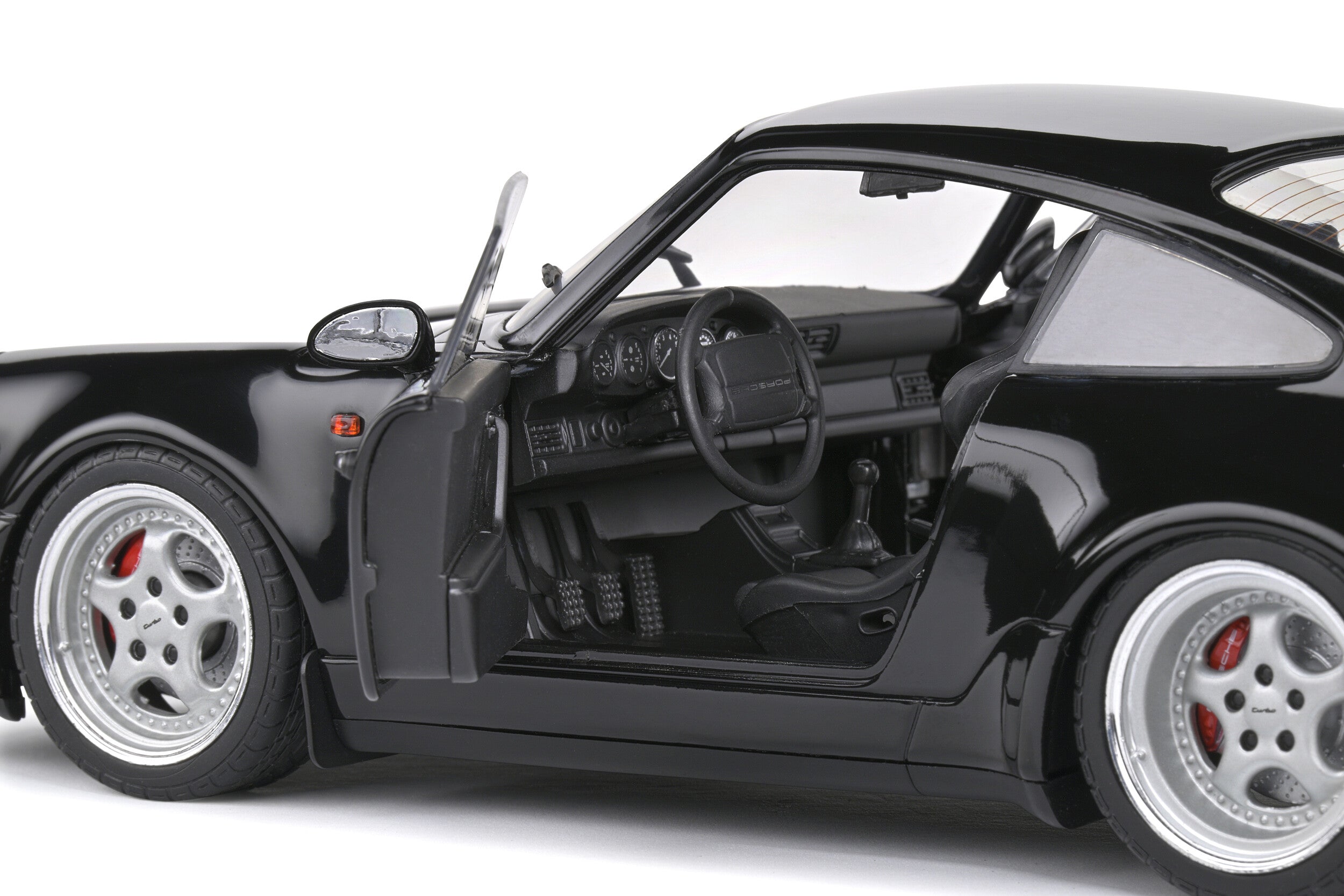 SOLIDO 1:18 Porsche 911 (964) Turbo 3.6 Black 1993 – Horizon Diecast