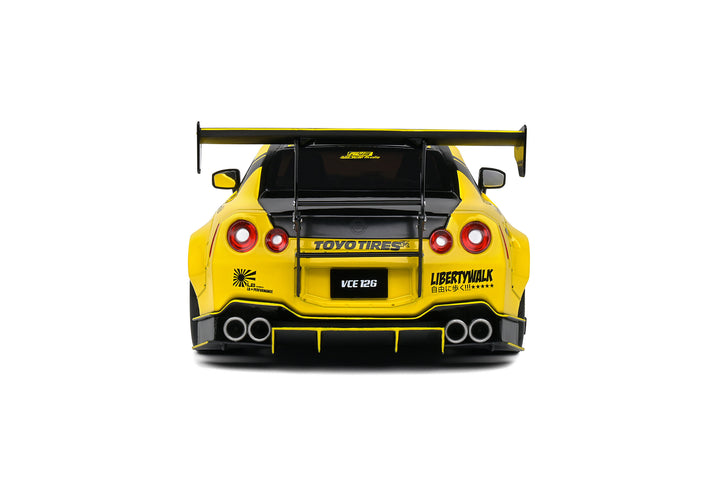 Solido 1:18 NISSAN GT-R (R35) W/ LIBERTY WALK BODY KIT 2.0 YELLOW 2020 S1805809