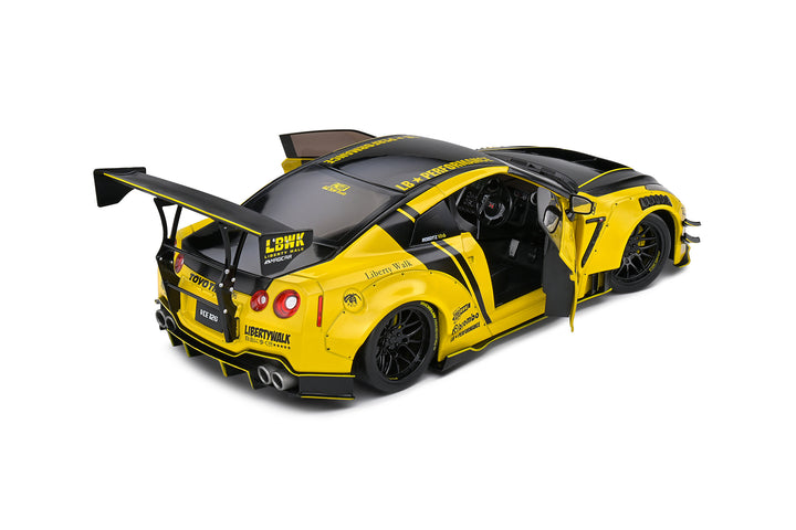 Solido 1:18 NISSAN GT-R (R35) W/ LIBERTY WALK BODY KIT 2.0 YELLOW 2020 S1805809