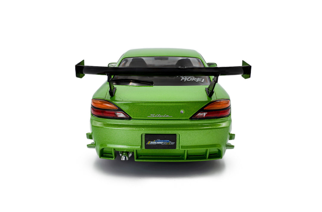 SOLIDO 1:18 NISSAN SILVIA S15 SPEC-R AERO SOLIDO WORKS GREEN 1999 S1812203