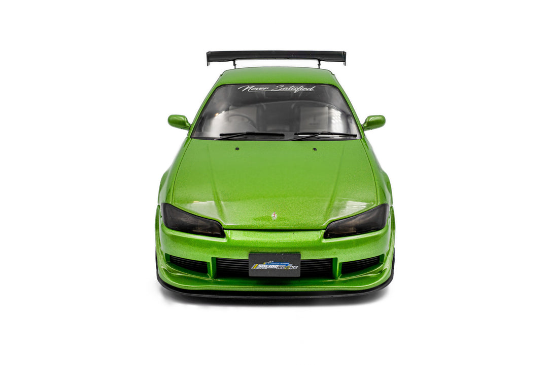 SOLIDO 1:18 NISSAN SILVIA S15 SPEC-R AERO SOLIDO WORKS GREEN 1999 S1812203