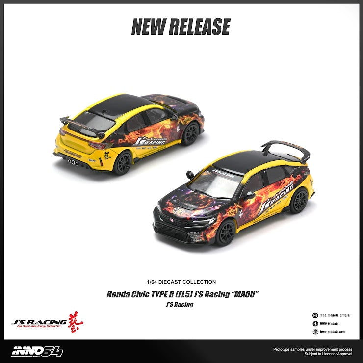 Preorder] Inno64 1:64 Honda Civic (FL5) J'S RACING 