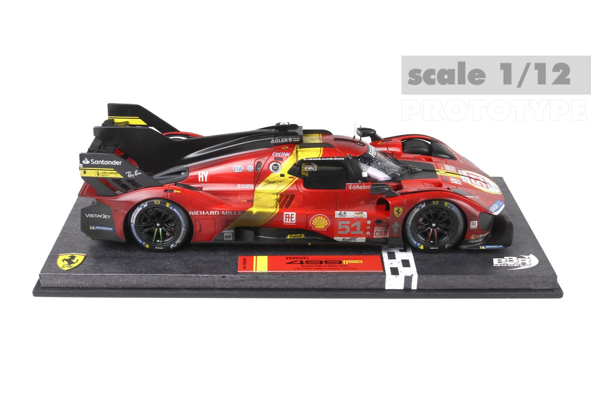 Ferrari 499P Hypercar N*51 Winner Le Mans 2023 1:12 - BBR