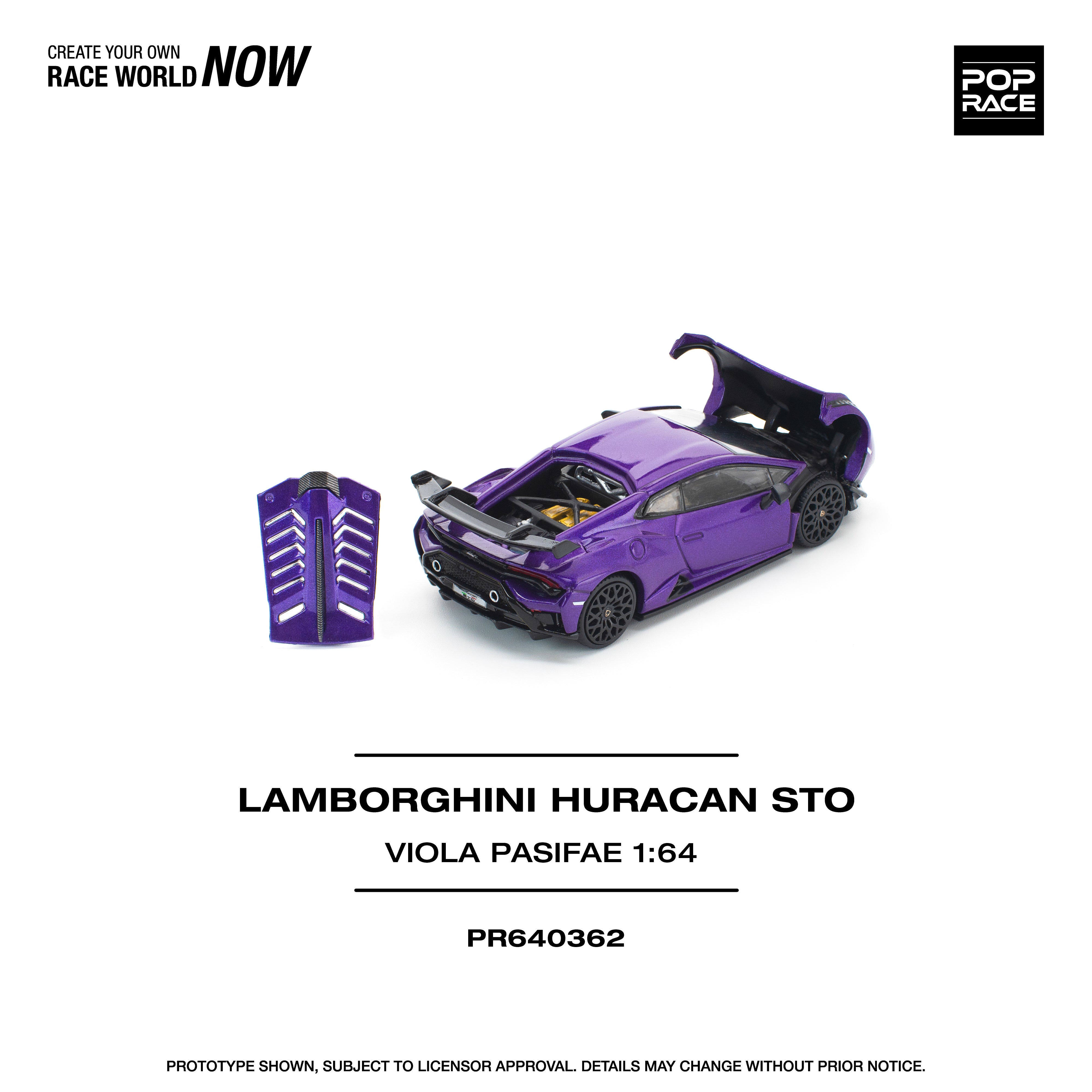Preorder] POPRACE 1:64 LAMBORGHINI HURACAN STO VIOLA PASIFAE