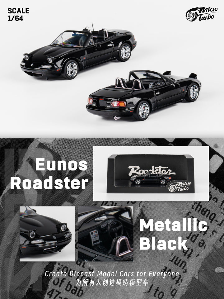 Microturbo 1:64 Custom MX5 - Metallic Black