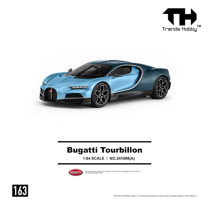 [Preorder] Trends Hobby 1:64 Bugatti Tourbillon - Blue Atlantic 241098(A)