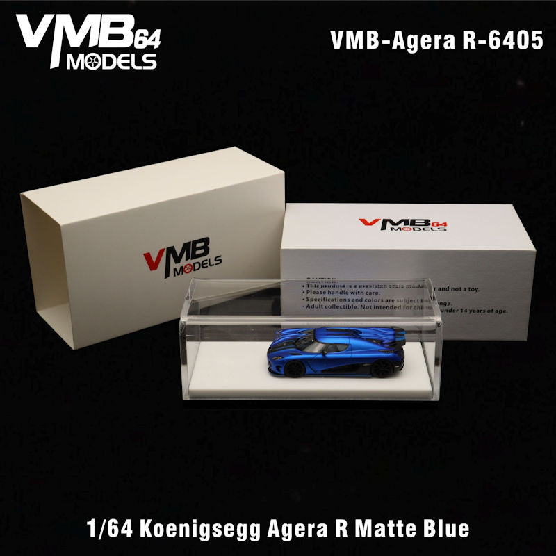 VMB 1:64 KOENIGSEGG AGERA R MATTE IMPERIAL BLUE VMB-Agera R 6405