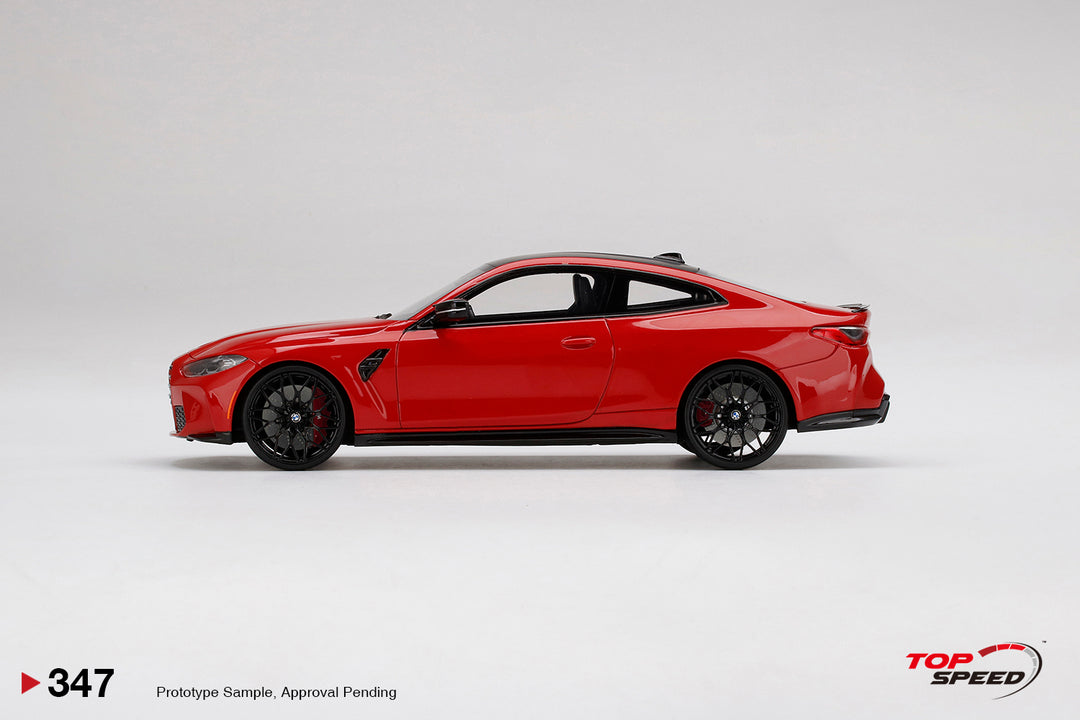 Topspeed1:18 BMW M4 Competition (G82) Toronto Red TS0347 Side