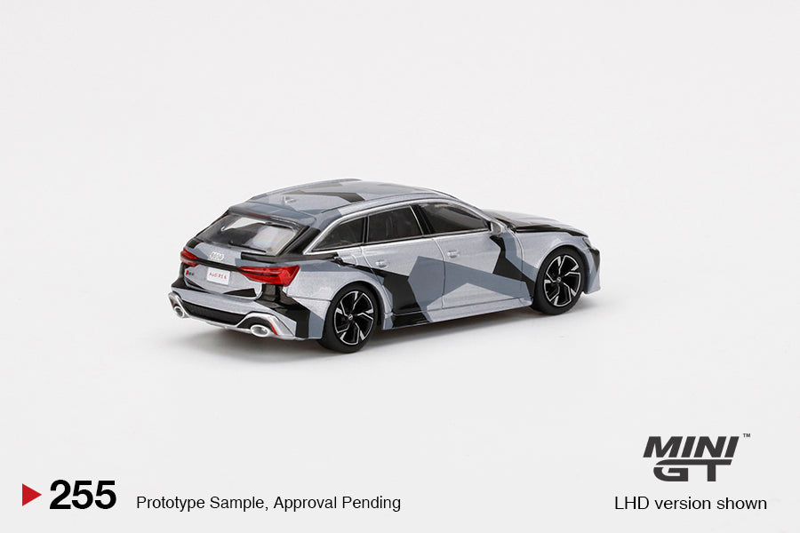 Mini GT 1:64 Audi RS 6 Avant Silver Digital Camouflage CLDC Edition