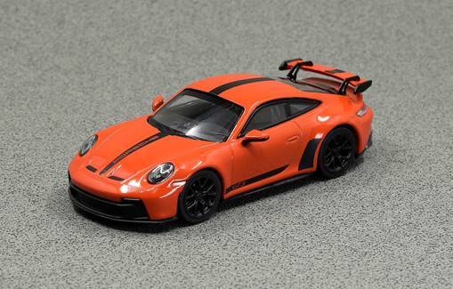 MINICHAMPS 1:64 Porsche 911 GT3 (992) 2021 - Lava Orange Diecast 643061004