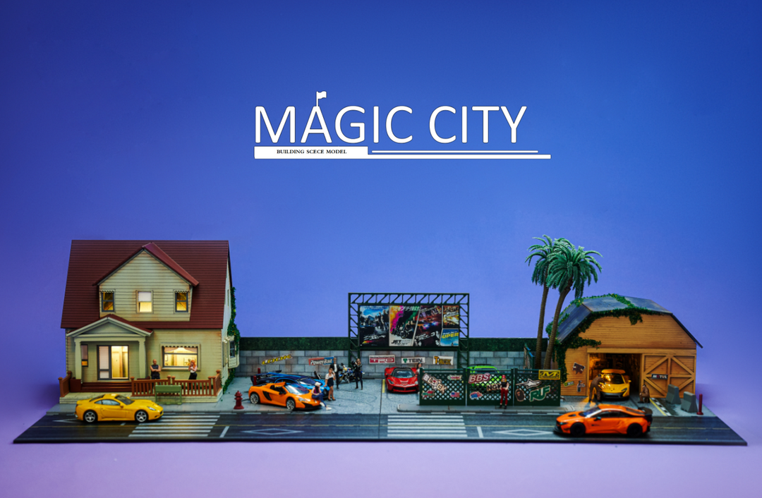 Magic City 1:64 Diorama - Fast and Furious Scene 110049