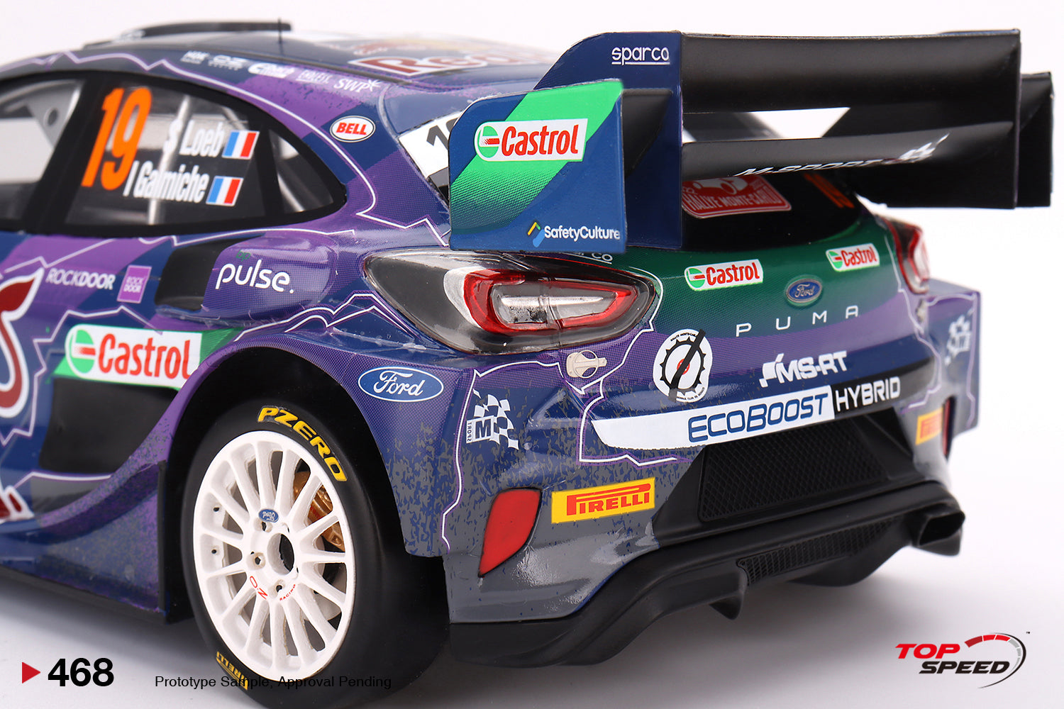 1/18　トップスピード　フォード　Puma Rally1　#19 レッドブル Topspeed 1:18 Ford Puma Rally1 #19 M-Sport Ford WRT 2022