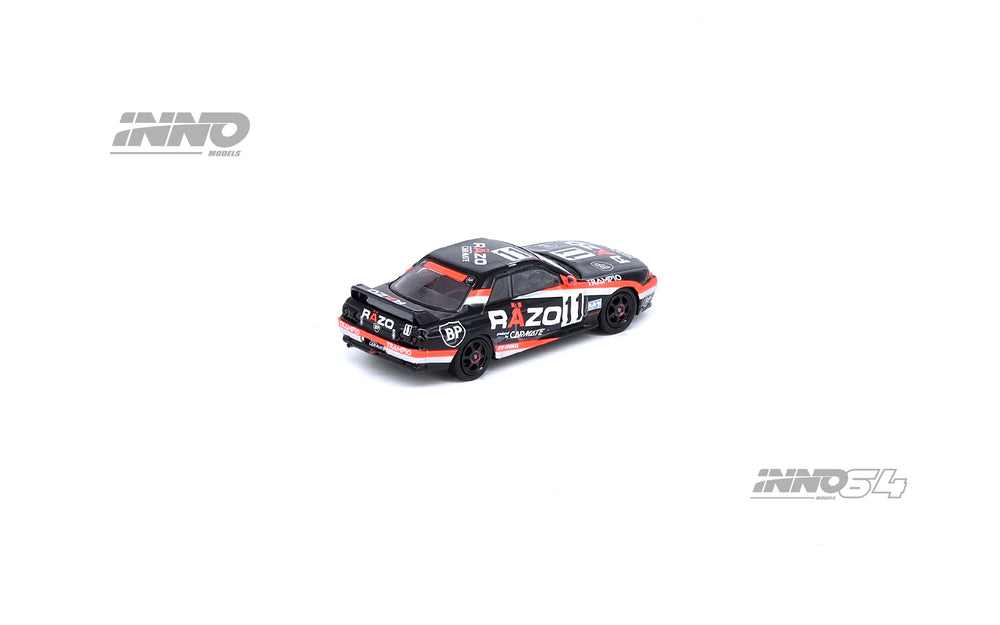 Inno64 1:64 Nissan Skyline GT-R (R32) #11 "RAZO TAMPIO" Japan Super N1 Endurance Race 1994 IN64-R32-RAZO  Rear