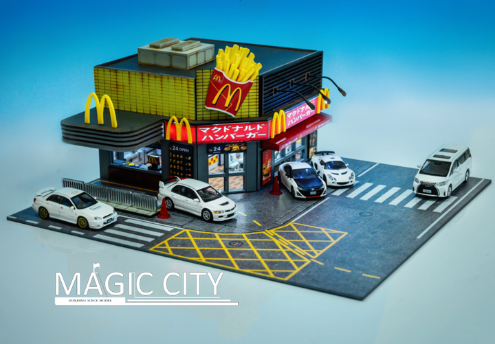 Magic City 1:64 Japanese Street View McDonald's Restaurant JP0005
