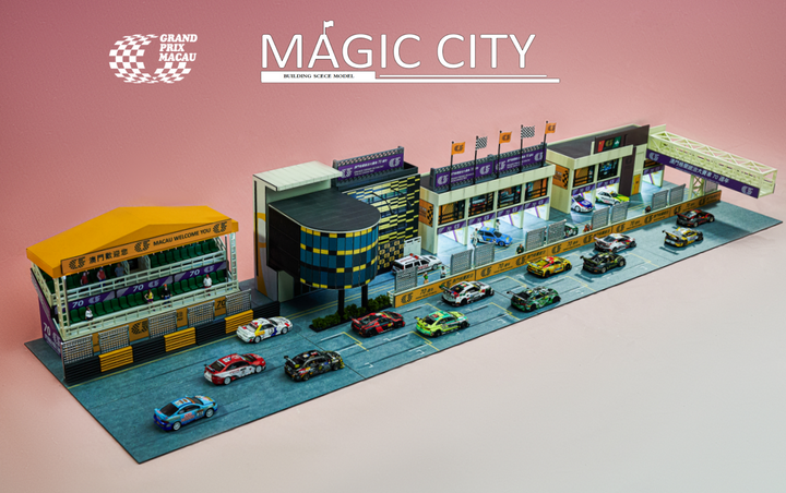 [Preorder] Magic City 1:64 Macau Grand Prix 70th Anniversary Edition Spectator Stand