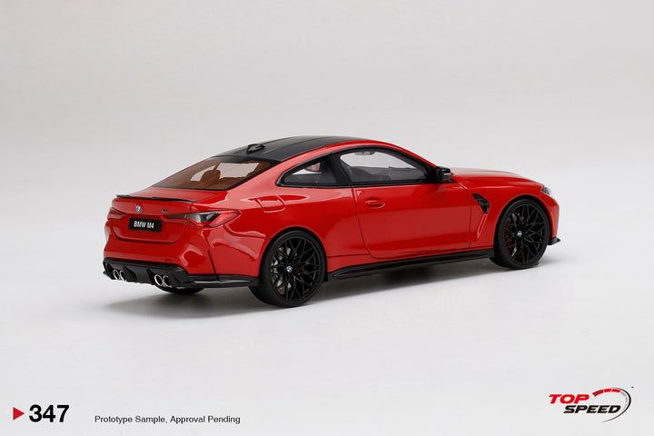 Topspeed1:18 BMW M4 Competition (G82) Toronto Red TS0347 Rear Back