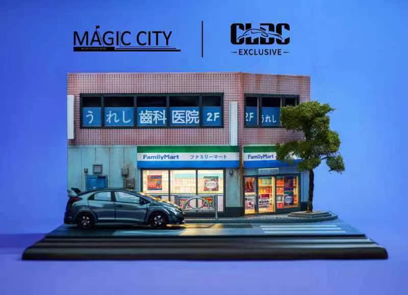 CLDC x Magic City 1:64 Diorama Japanese Family Supermarket Street Scene