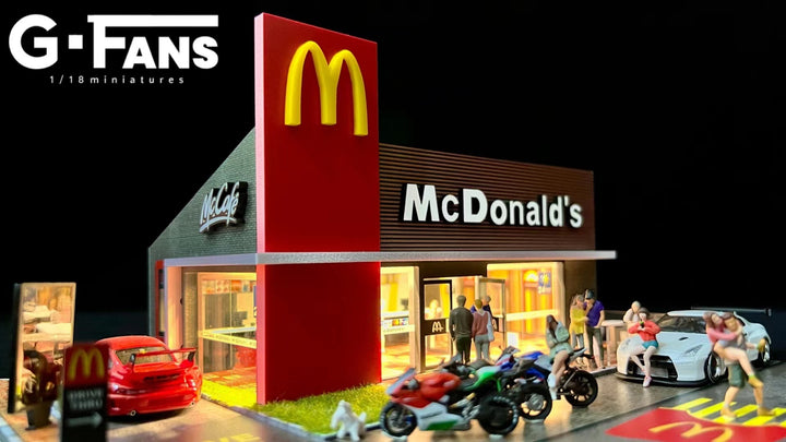 G.Fans 1:64 Diorama McDonald's Buildling 710033