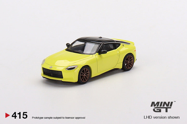 Mini GT 1:64 Nissan Z Proto Spec 2023 Ikazuchi Yellow LHD MGT00415-CH