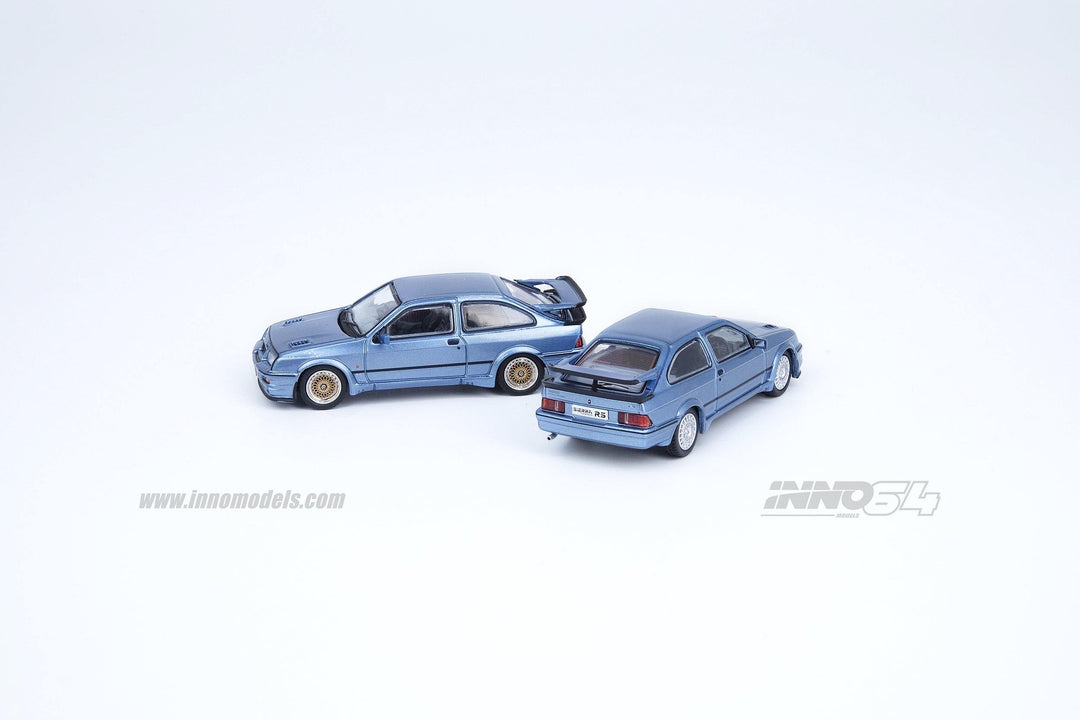 Inno64 1:64 Ford Sierra RS500 Cosworth 1986 Moonstone Blue IN64-RS500-MOBL Rear Side