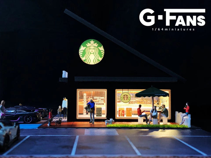 G.Fans 1:64 Starbucks Building Diorama Model
