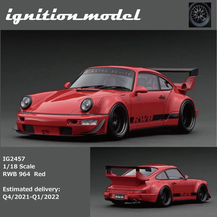 [Preorder] Ignition Model 1:18 Porsche RWB 964 Red