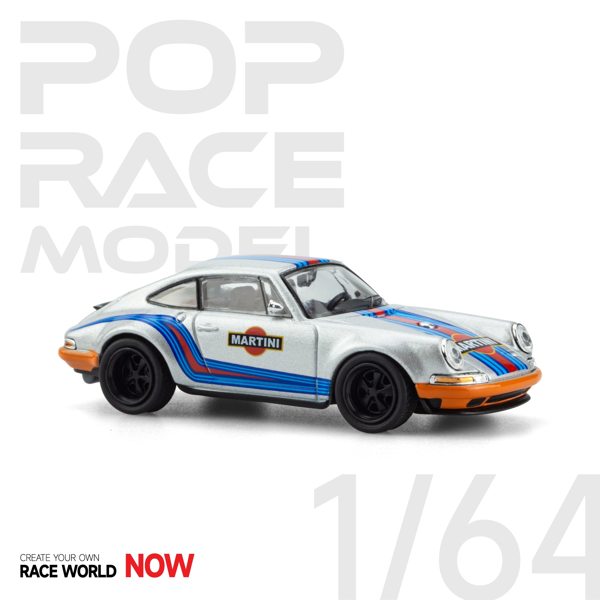POPRACE 1:64 Singer 911 964 Martini PR64-SGR-MAR – Horizon Diecast