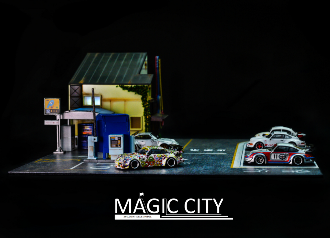 Magic City 1:64 Diorama RWB Roppongi Annual Gathering Rolling Stone Restaurant 110030