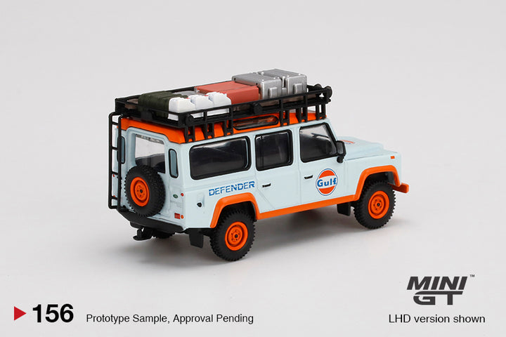 Mini GT 1:64 Land Rover Defender 110 Gulf MiJo Exclusive MGT00156-MJ Rear