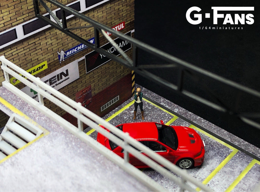 G.Fans 1:64 Garage Diorama with LED (JDM Theme)