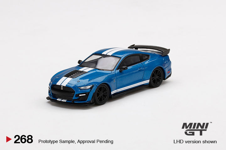 Mini GT 1:64 Mustang Shelby GT500 Ford Performance Blue MGT00268-L