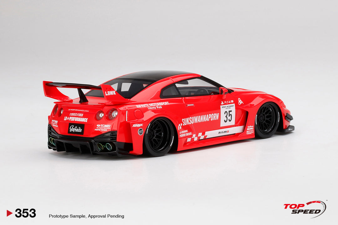 [Backorder] Topspeed 1:18 LB-Silhouette WORKS Nissan GT 35GT-RR Ver.1 Motul