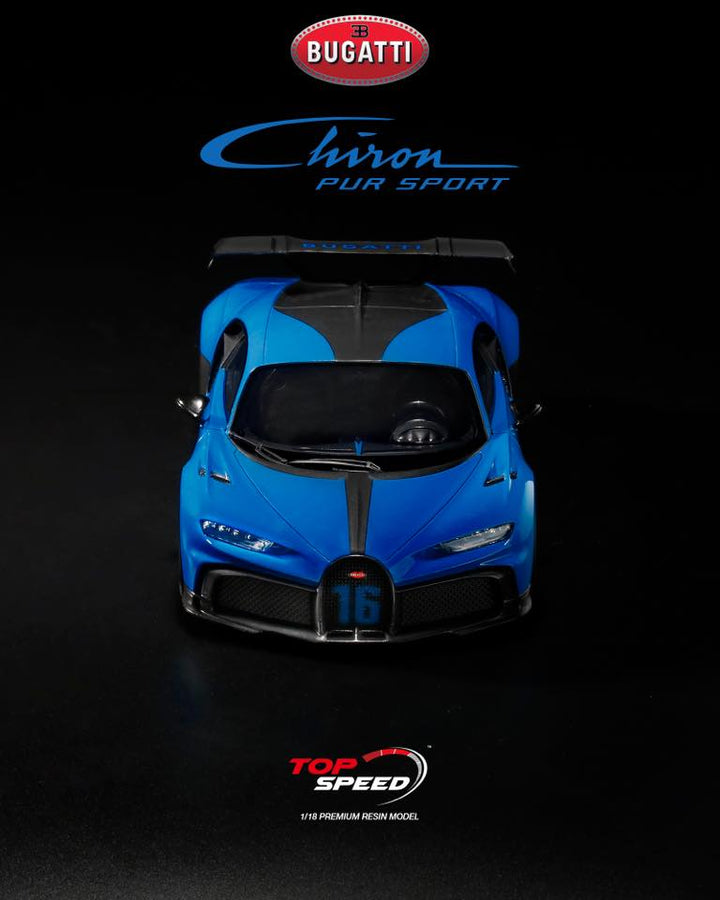 Topspeed 1:18 Bugatti Chiron Pur Sport Agile Blue