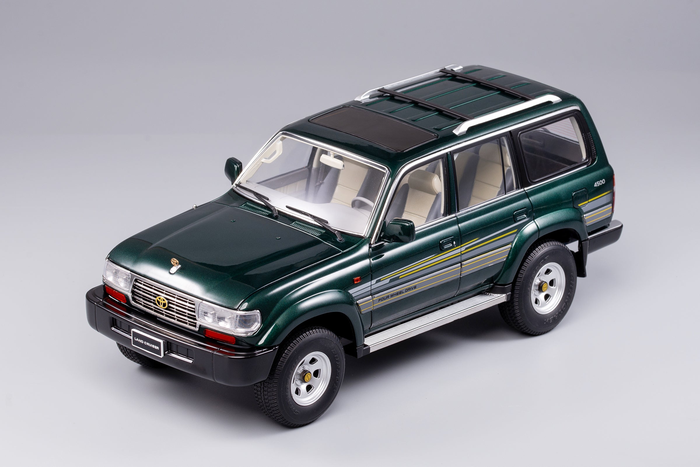 KENGFAI 1:18 Land Cruiser Pearl Green Left LHD – Horizon Diecast