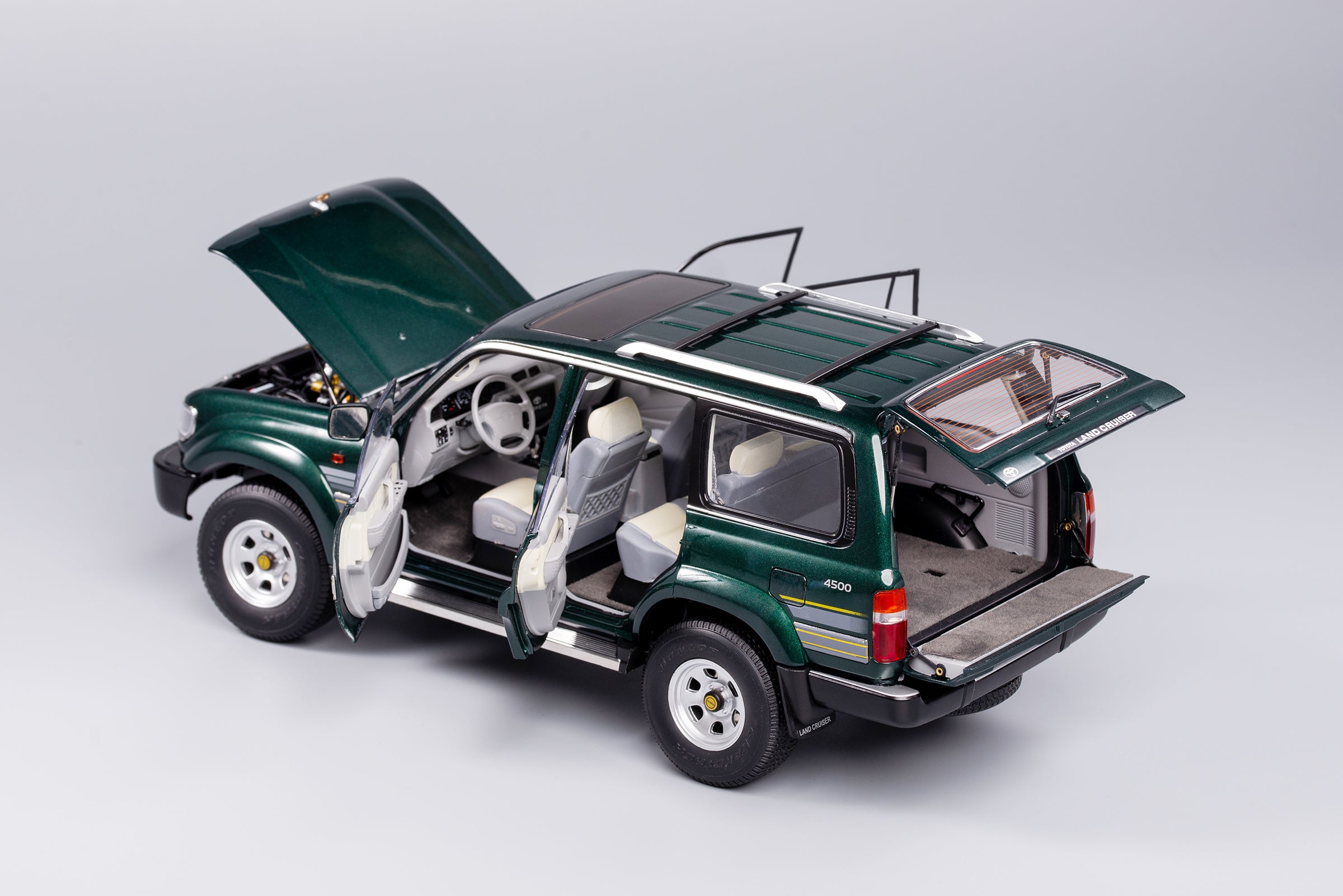 KENGFAI 1:18 Land Cruiser Pearl Green Left LHD – Horizon Diecast
