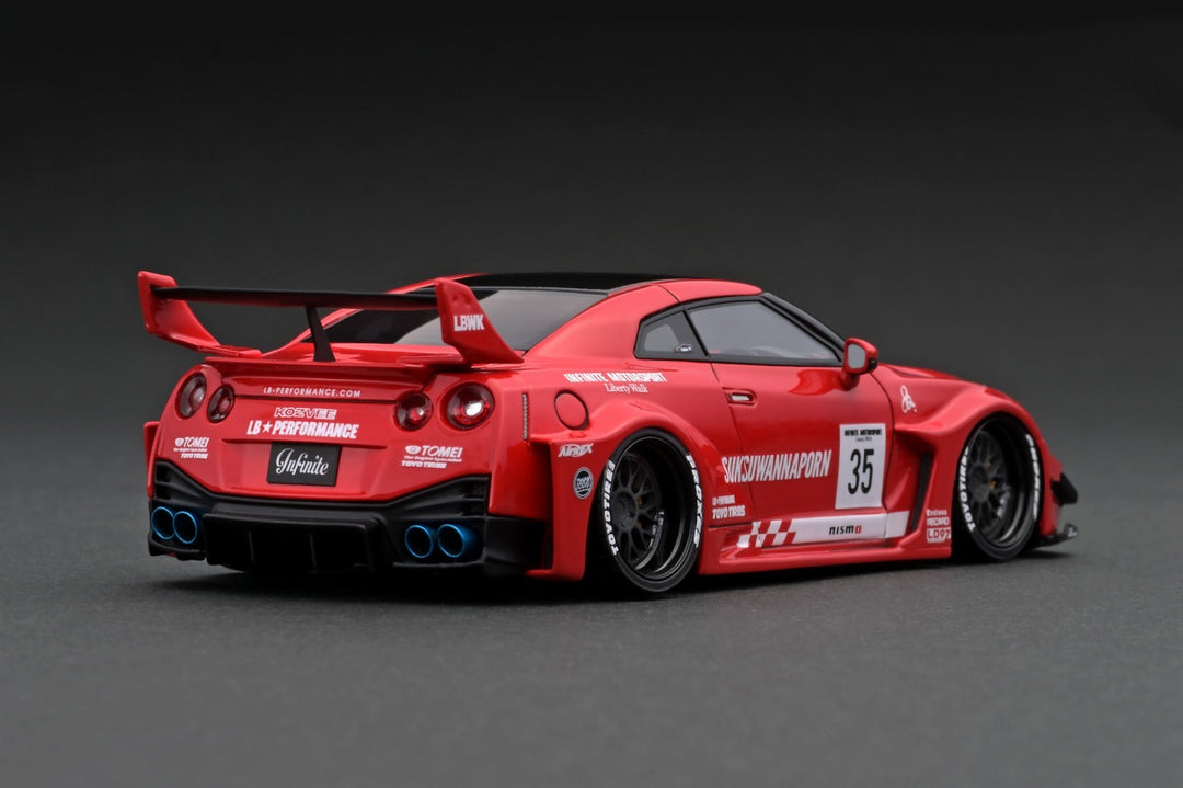 [Backorder] IG 1:43 LB-Silhouette WORKS GT Nissan 35GT-RR Red Resin