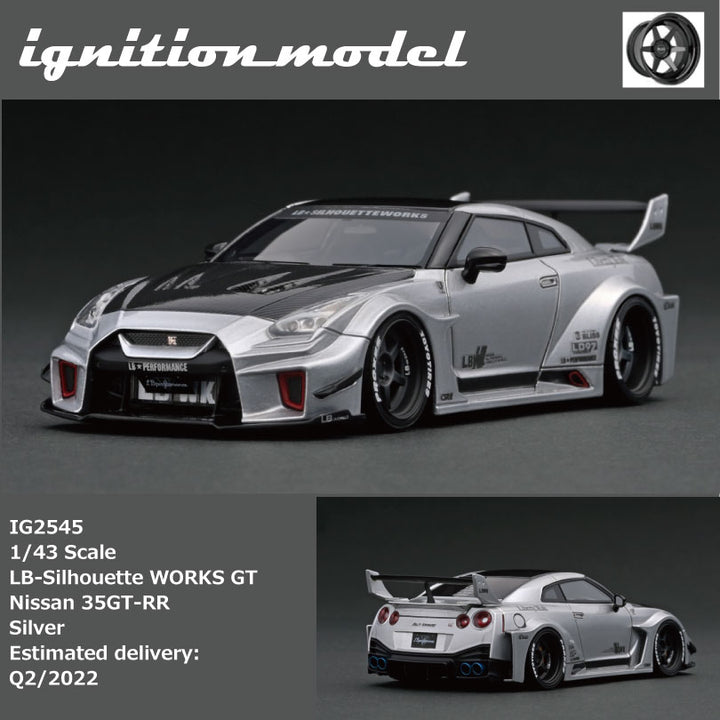 [Preorder] IG 1:43 LB-Silhouette WORKS GT Nissan 35GT-RR Silver Resin