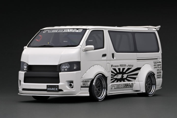 [Backorder] IG 1:18 T･S･D WORKS HIACE Pearl White