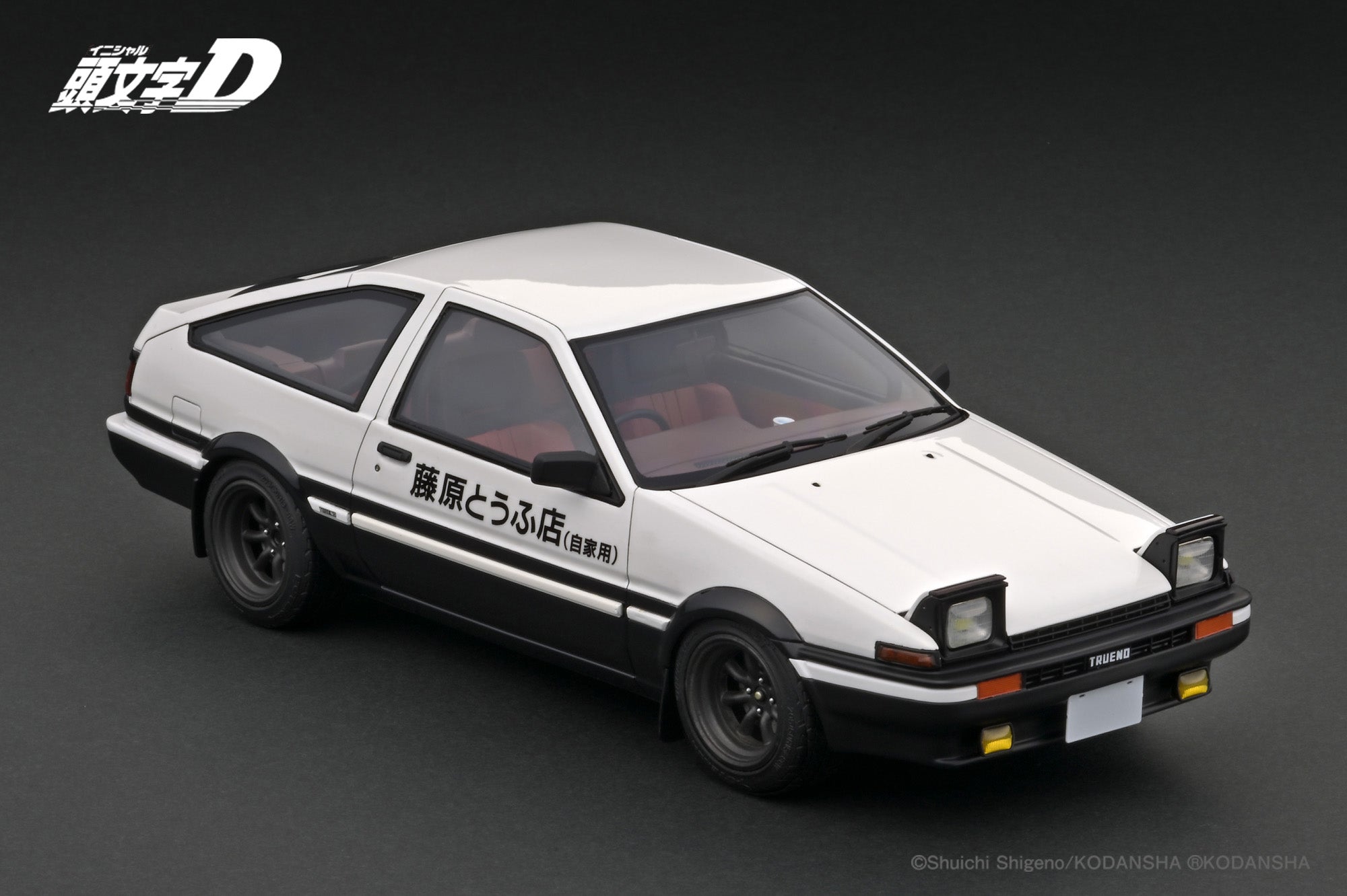 IG 1:43 INITIAL D Toyota Sprinter Trueno 3Dr GT Apex (AE86) White