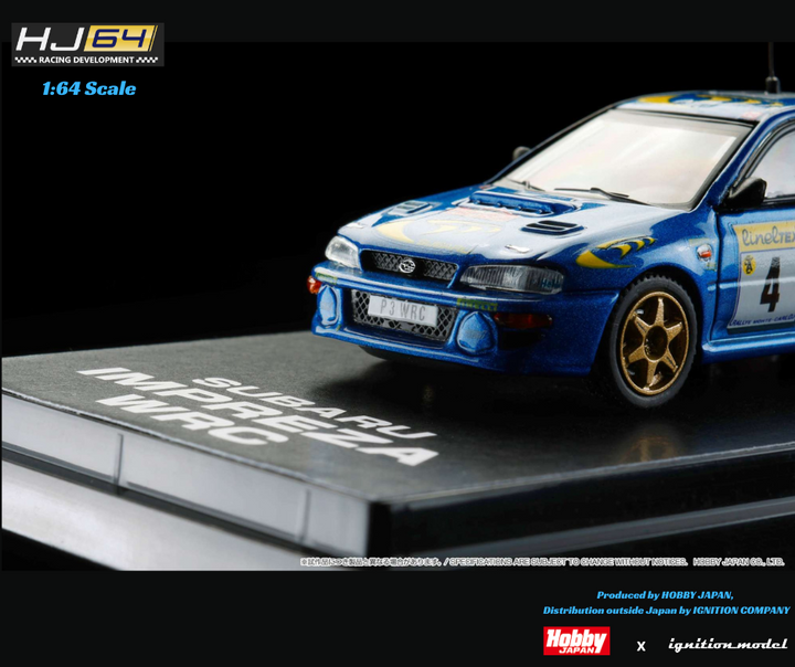 IG + Hobby Japan 1:64 Subaru Impreza WRC 1997 #4 Monte Carlo / Winner HJR642041B
