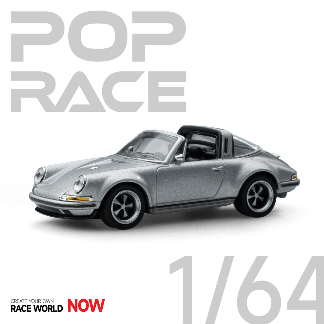 POPRACE 1:64 Singer Targa Silver PR64-SGTA-SL01