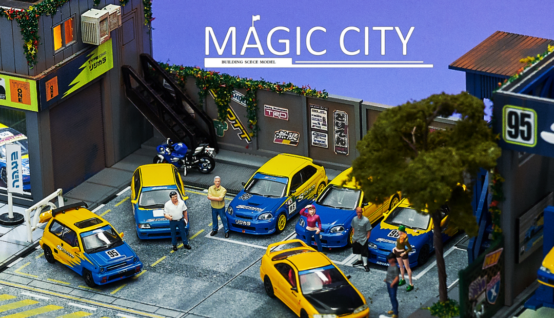 [Preorder] Magic City 1:64 Diorama Spoon Showroom & Repair Shop