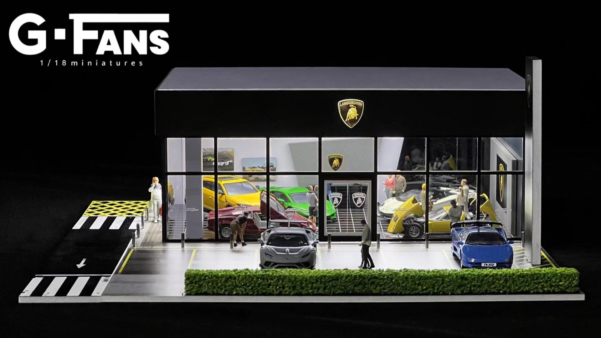 G.Fans 1:64 Diorama Lamborghini Display Center 710034 – Horizon Diecast