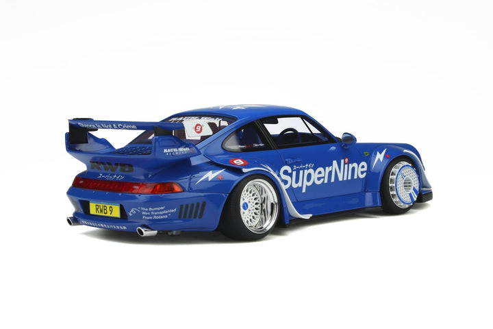 [Preorder] GT Spirit 1:18 RWB Porsche 991 993 Hong Kong #9 Blue 2019 - Horizon Diecast