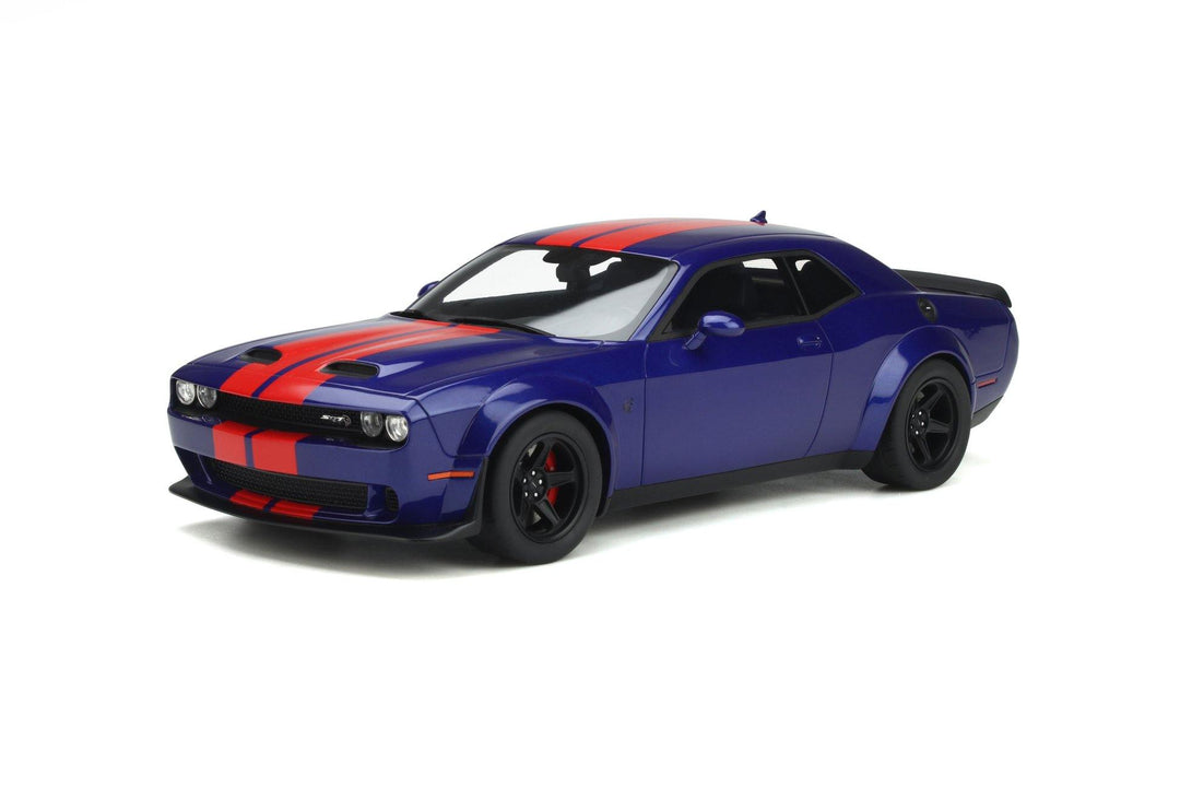 [Preorder] GT Spirit 1:18 Dodge Challenger Super Stock 2021 Blue GT362 - Horizon Diecast