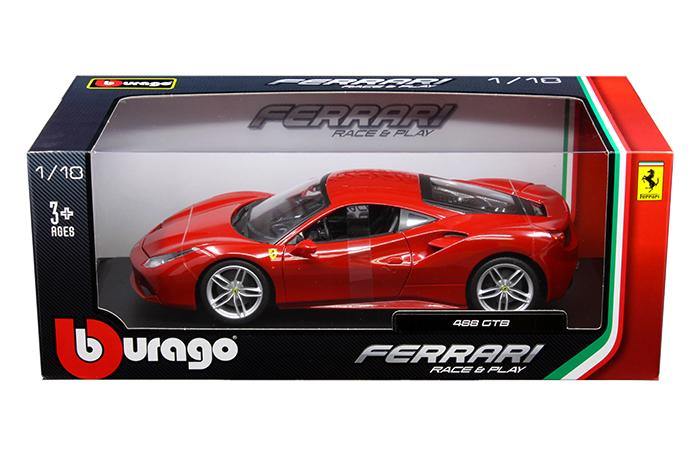 Bburago 1:18 - Ferrari 488 GTB (Red) - Horizon Diecast