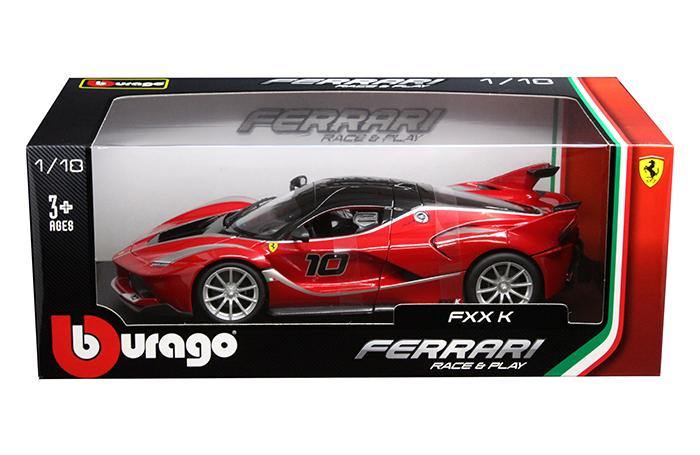 Bburago 1:18 Ferrari Race & Play - Ferrari FXX K #10 (Red with black top)