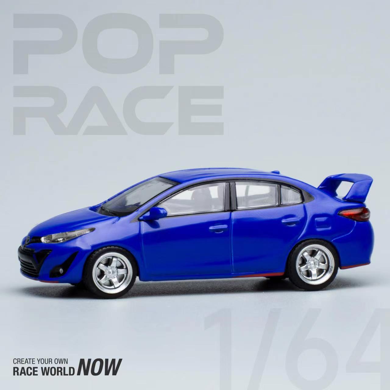 POPRACE 1:64 Toyota GR VIOS Blue PR64-TVIO-19BL – Horizon Diecast