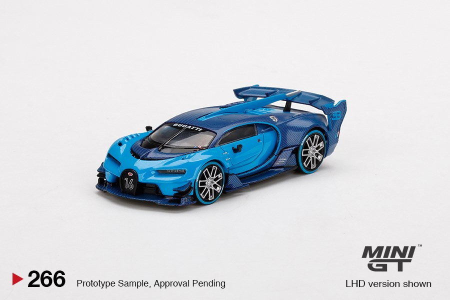 Mini GT 1:64 Bugatti Vision Gran Turismo Light Blue MGT00266